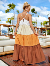 CAY Colorblock Ruffle Hem Cami Dress